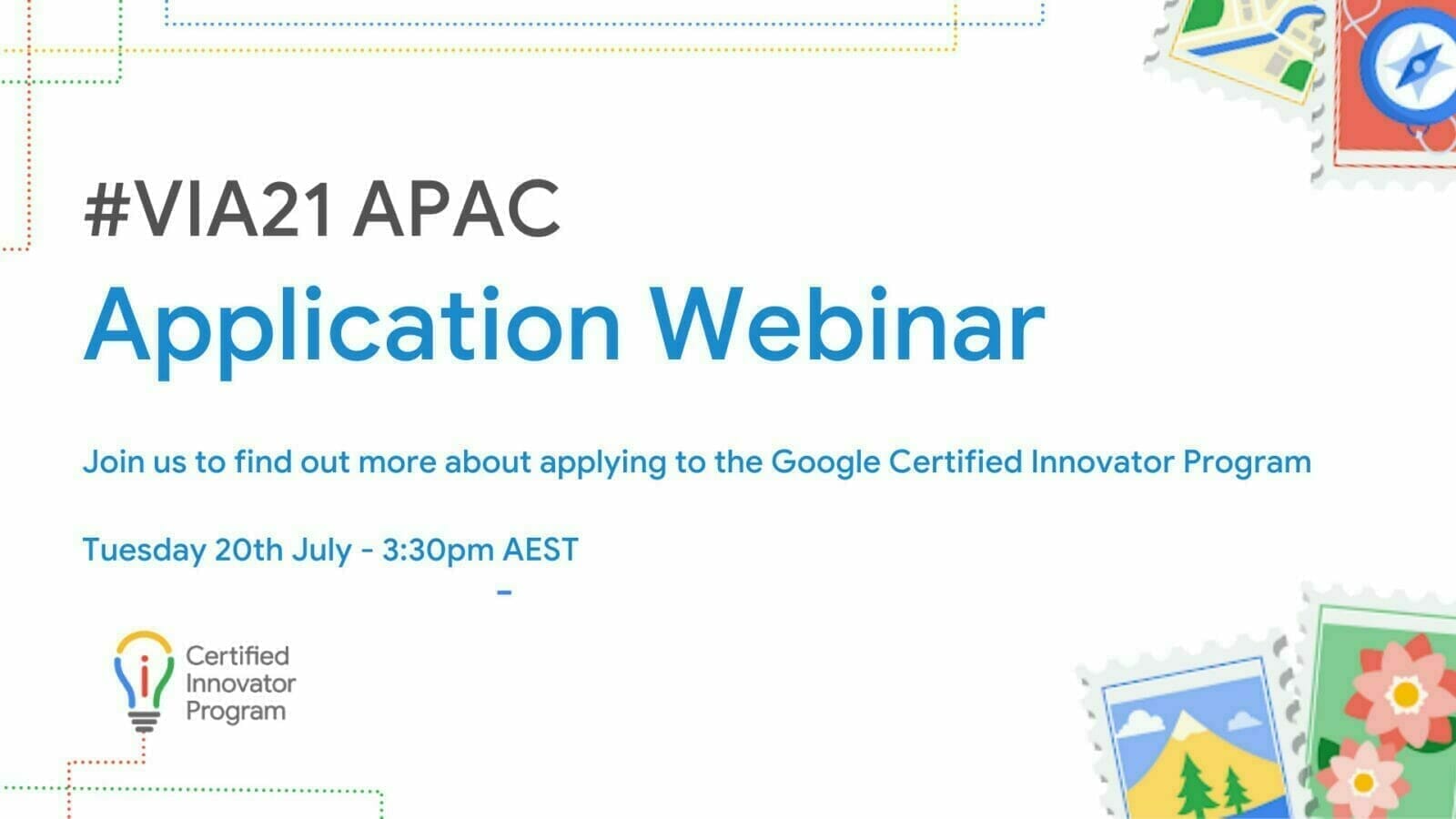 [Google for Education] VIA21 APAC Application Webinar