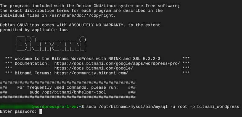 bitnami redmine mysql root password