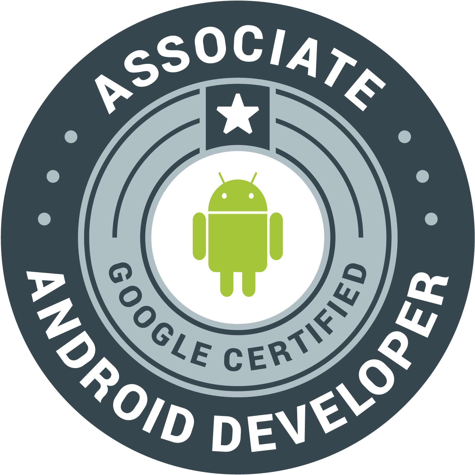 Associate Android Developer 認定資格 バッジ