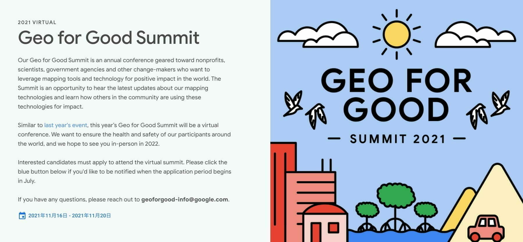 Geo for Good Summit 2021