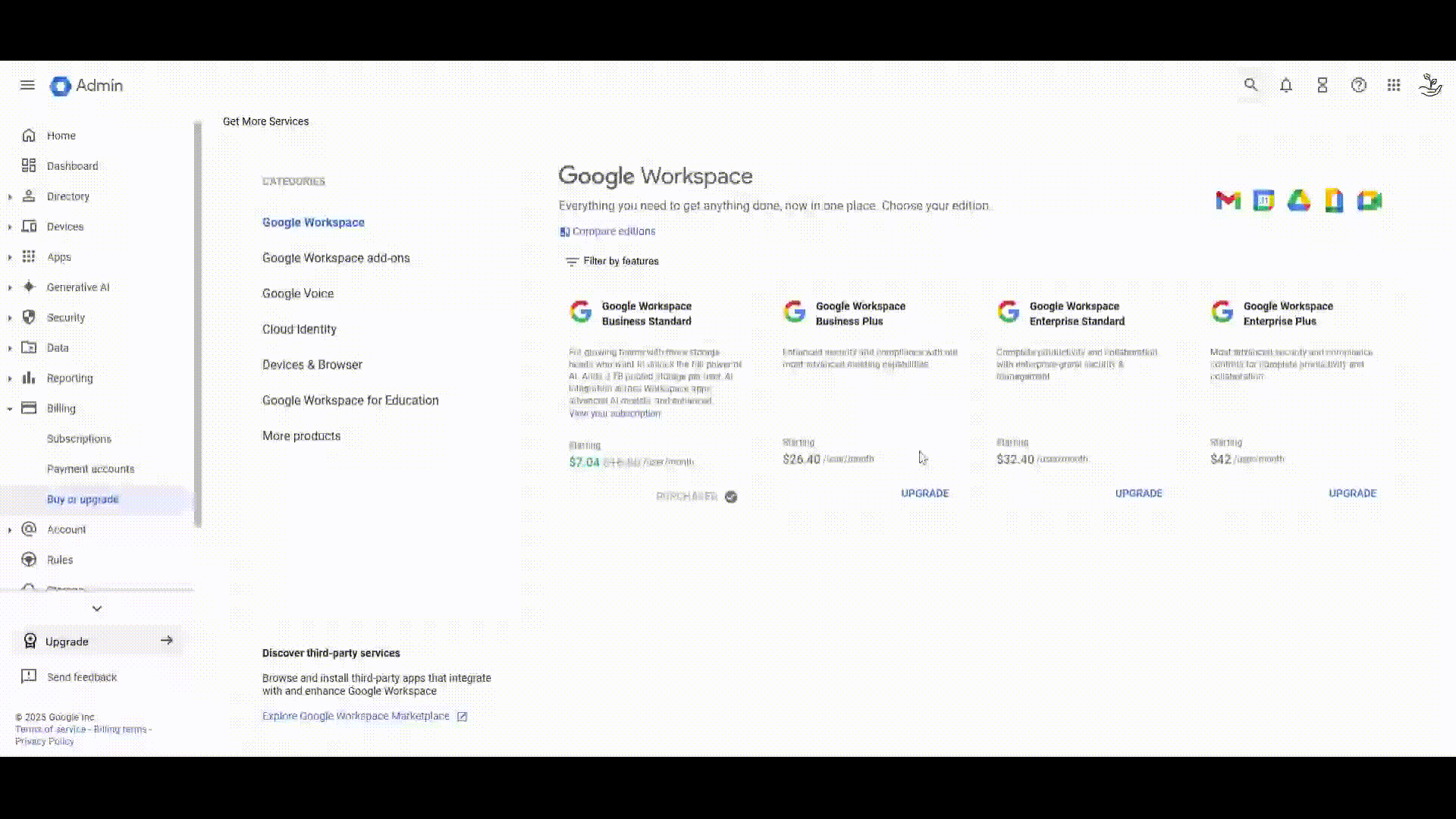 [Google Workspace] Google Admin Console: Applying a promotional code