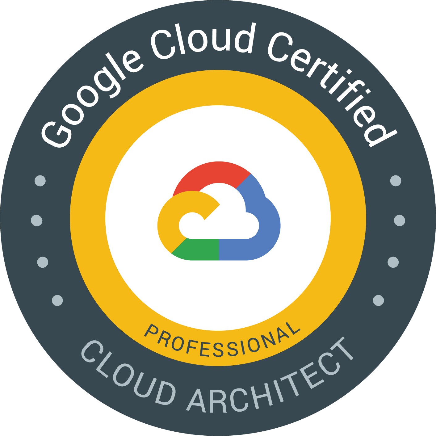 Professional Cloud Architect 認定資格 バッジ