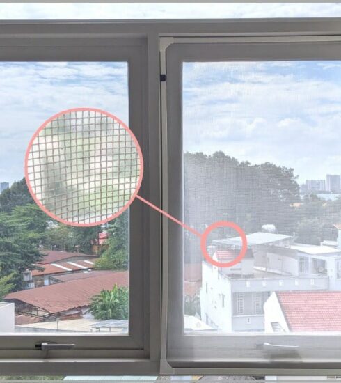 設置した着脱式 網戸