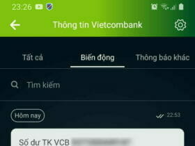 [Vietcombank] 入出金の履歴