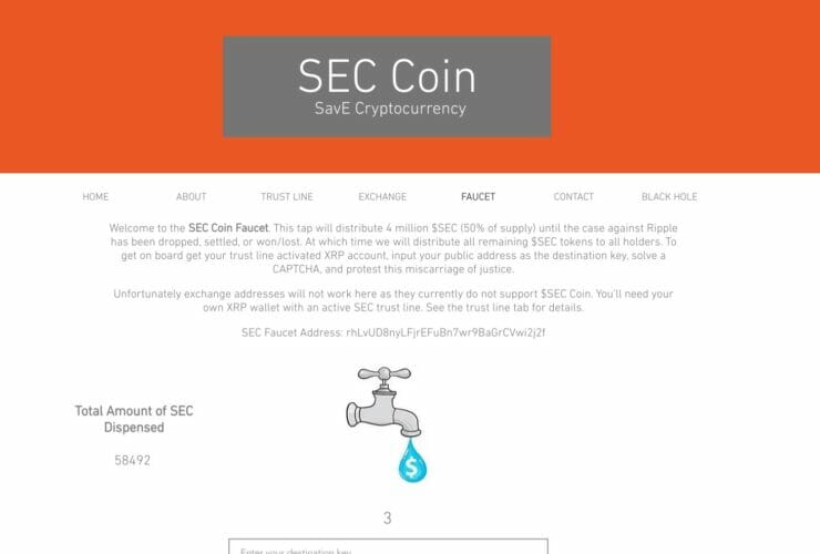 SEC Coin: the world's first protest token